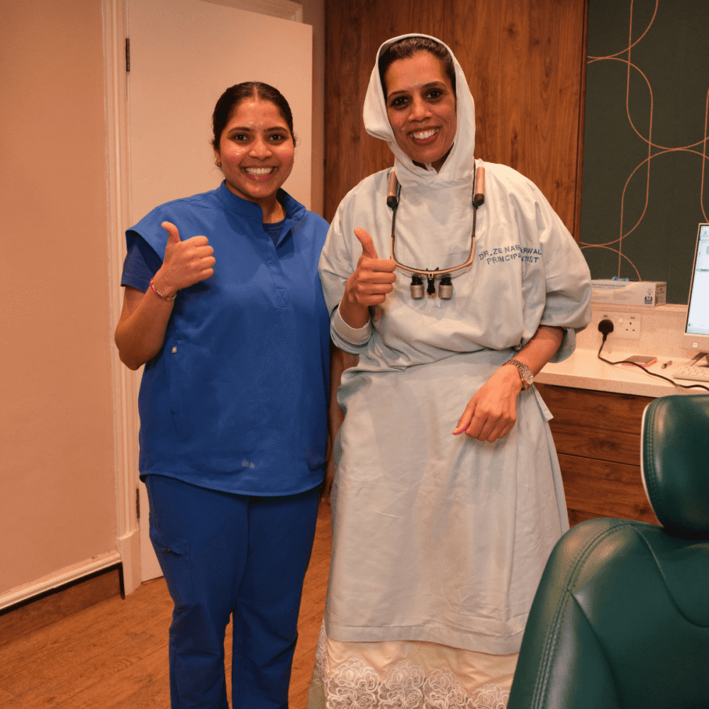 Dr Zeinab with our dental nurse
